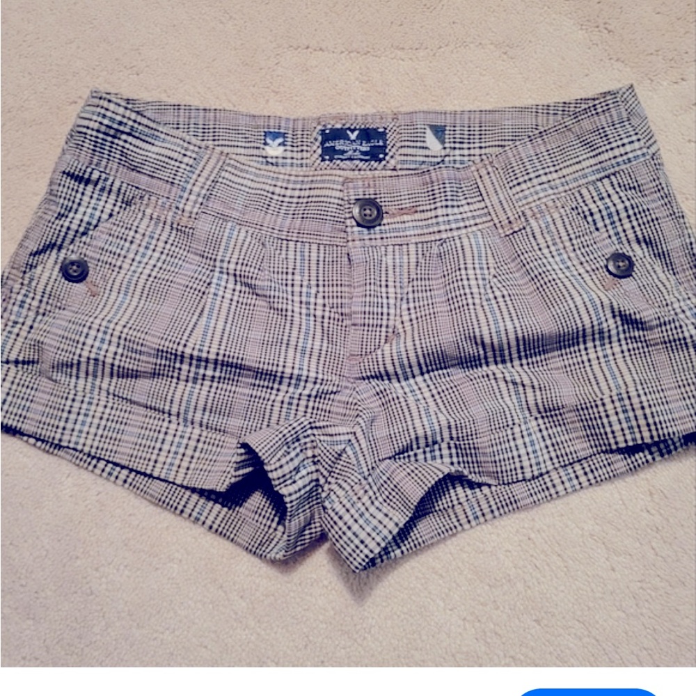 American Eagle Y2K plaid short shorts 8 preppy